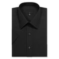thumbnail image 1 of Allsense Men’s Regular-Fit Short-Sleeve Dress Shirt, Black, Medium, 1 of 1