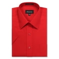 thumbnail image 1 of Allsense Men’s Regular-Fit Short-Sleeve Dress Shirt, Red, X-Large, 1 of 2