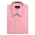 thumbnail image 1 of Allsense Men’s Regular-Fit Short-Sleeve Dress Shirt, Pink, Large, 1 of 2