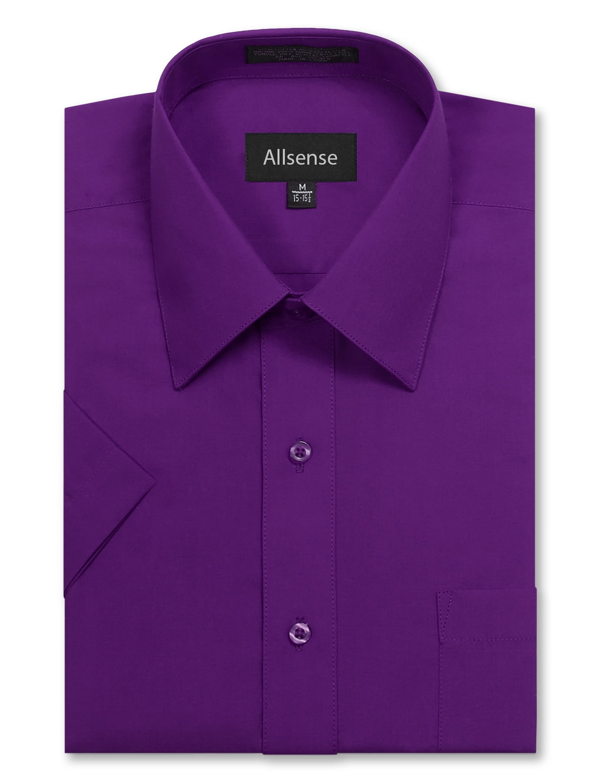 Allsense Men's Regular Fit ShortSleeve Dress Shirts
