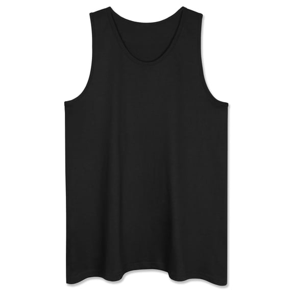 Allsense Men's Sleeveless Tank Top - Lightweight Casual Shirt, Black, 3X-Large