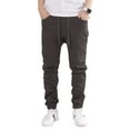thumbnail image 1 of Allsense x Victorious Men's Slim-Fit Twill Drop-Crotch Jogger Pants, Charcoal Grey, S, 1 of 1