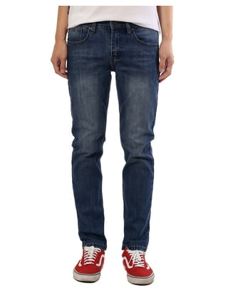 Victorious Men's Skinny Fit Color Jeans-32x32-Picante Red at  Men's  Clothing store
