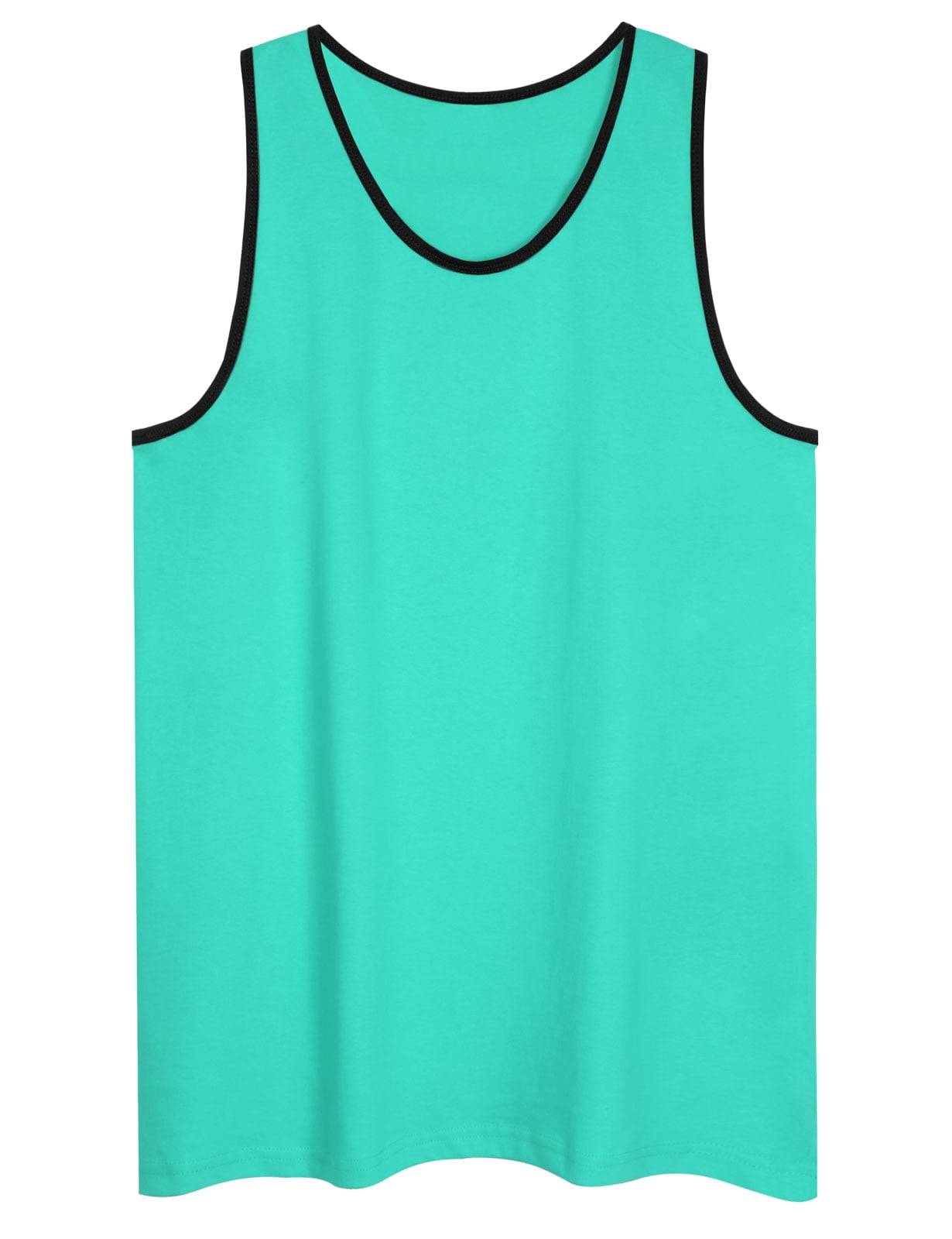 Allsense Men's Two Tone Basic Color Tank Top Jersey Regular Fit Unisex