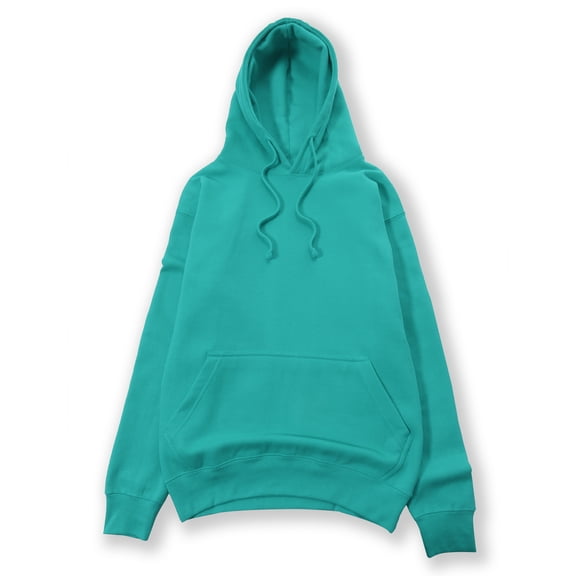 Allsense x AMS Men's Basic Pullover Hoodie Solid Fleece Sweatshirt with Pocket, Teal, Small