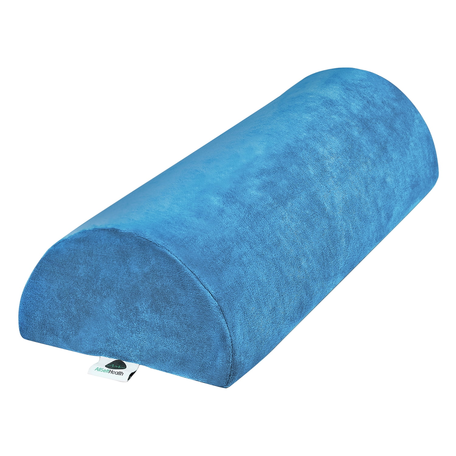 Allset Health Large Half-Moon Bolster Pillow (Navy Blue), 843631174555