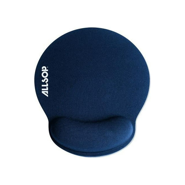 Allsop 30206 Memory Foam Mouse Pad with Wrist Rest (Blue)
