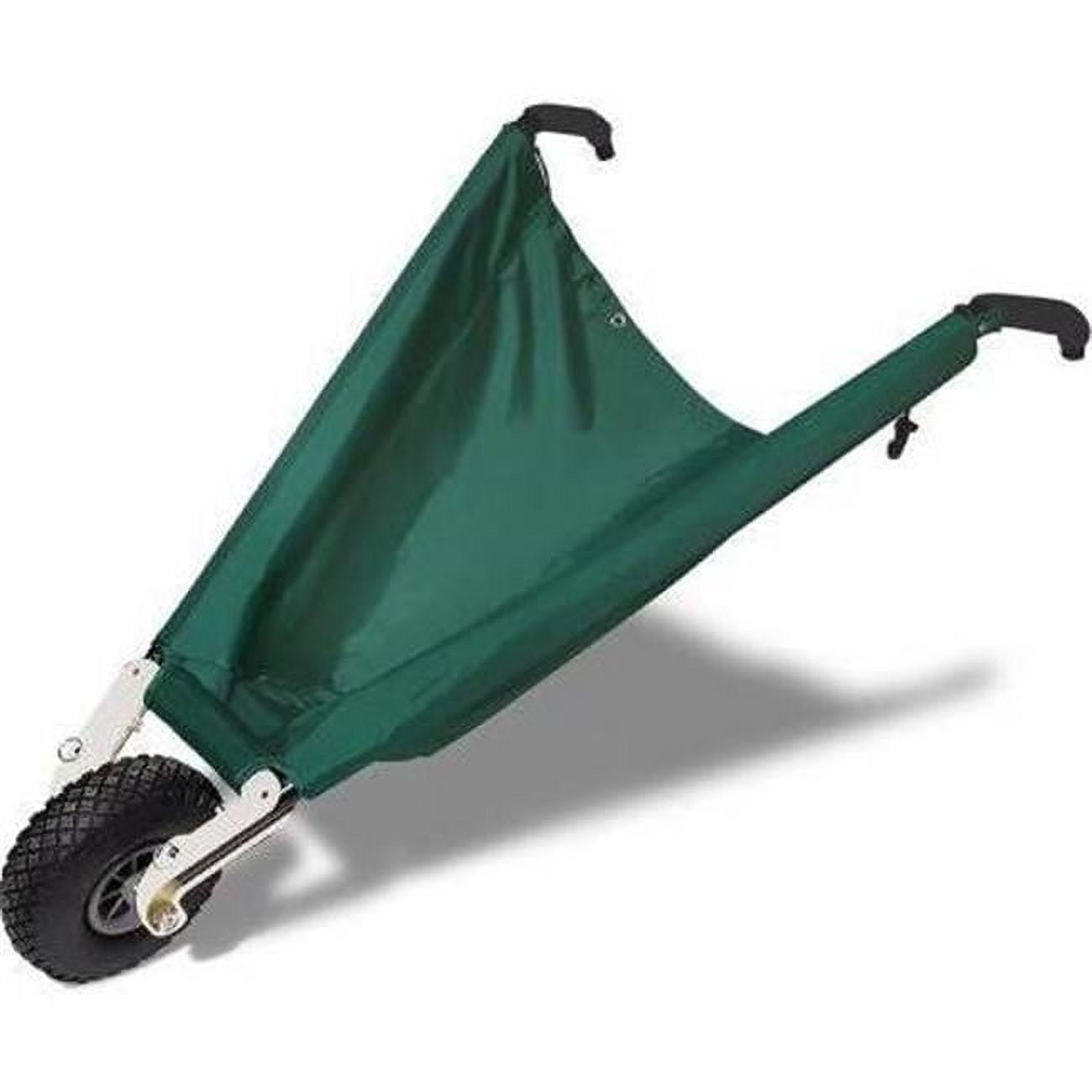 Green Steel Frame Foldable Garden Cart with Nylon Bed