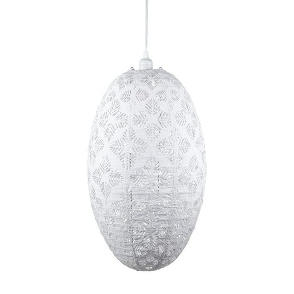 Allsop Home & Garden 32365 Soji Stella Nova Pod Geo Palm Tyvek Pendant Lamp, White