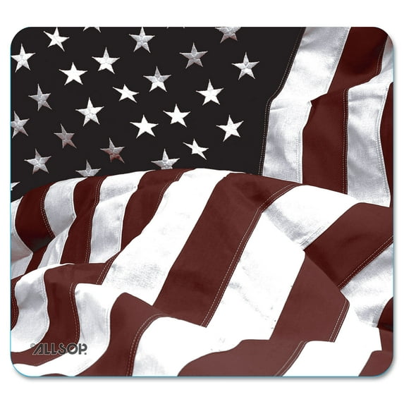 Allsop Naturesmart Mouse Pad, American Flag Design, 8 1/2 X 8 X 1/10