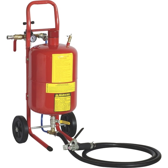 Allsource Roll-About Abrasive Pressure Blaster with Deadman Handle, 20-Lb. Capacity, Model# 41001