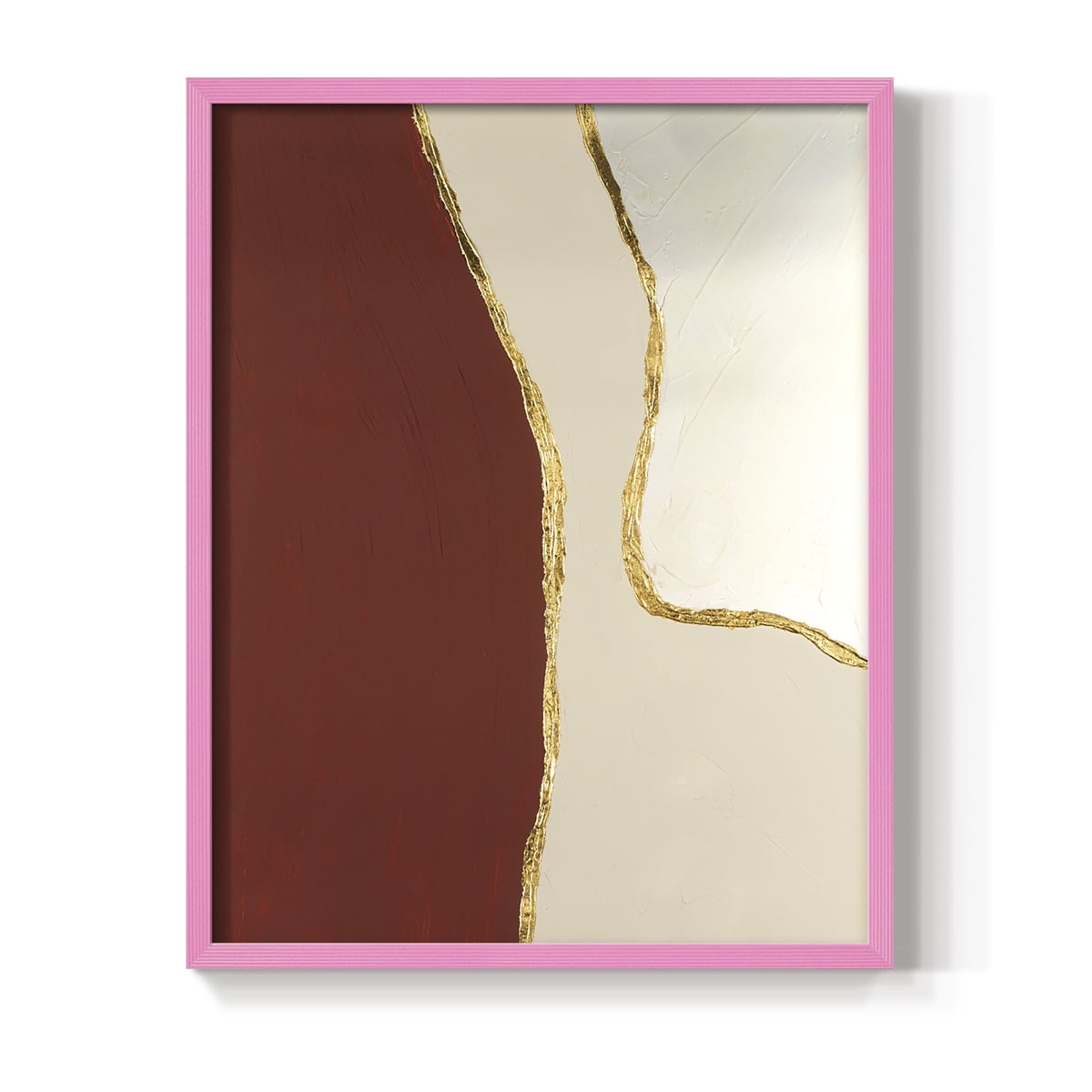Allspice I Framed Print in Pink Solid Wood Framed Print No Nail Hanging