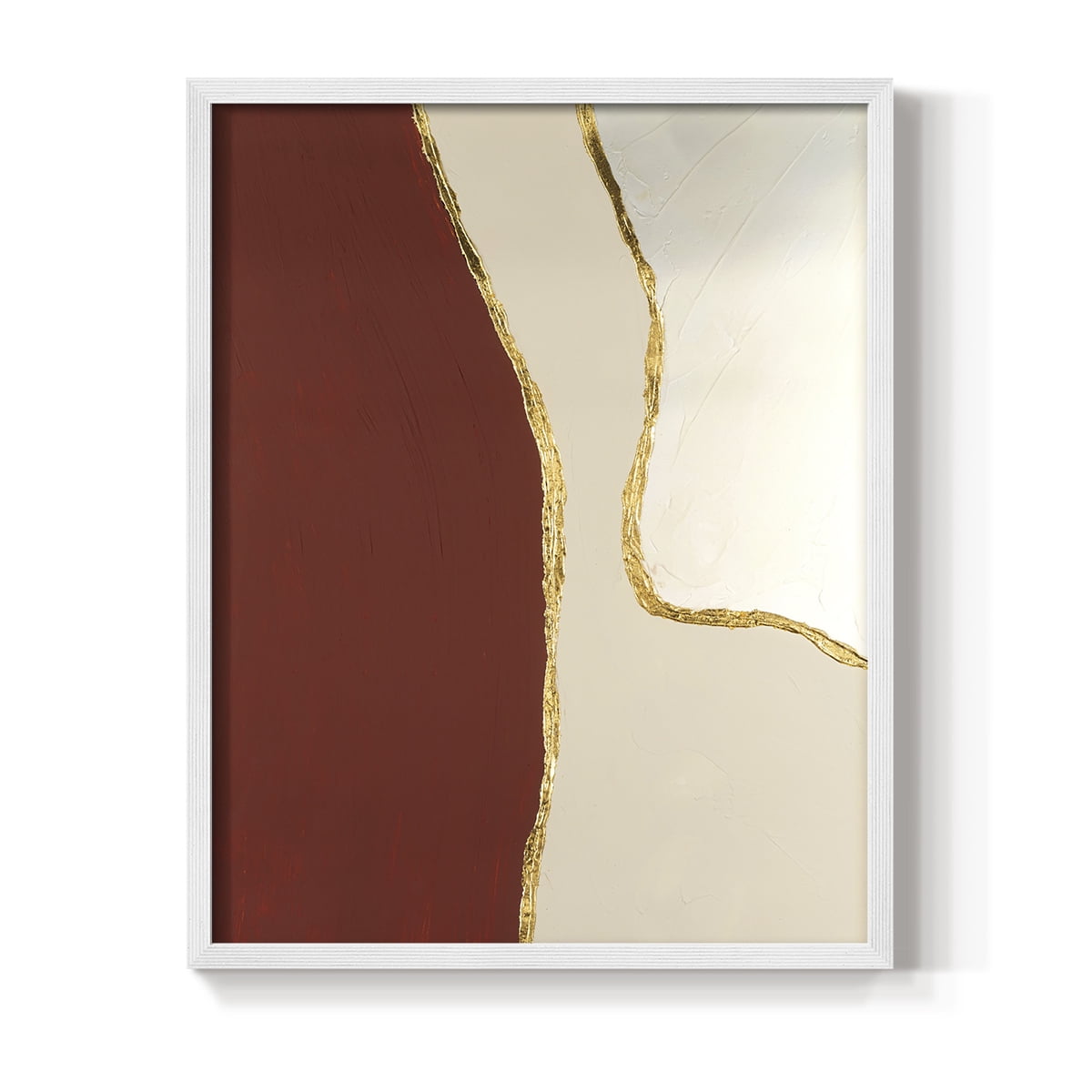 Allspice I Framed Print in White Solid Wood Framed Print No Nail Hanging