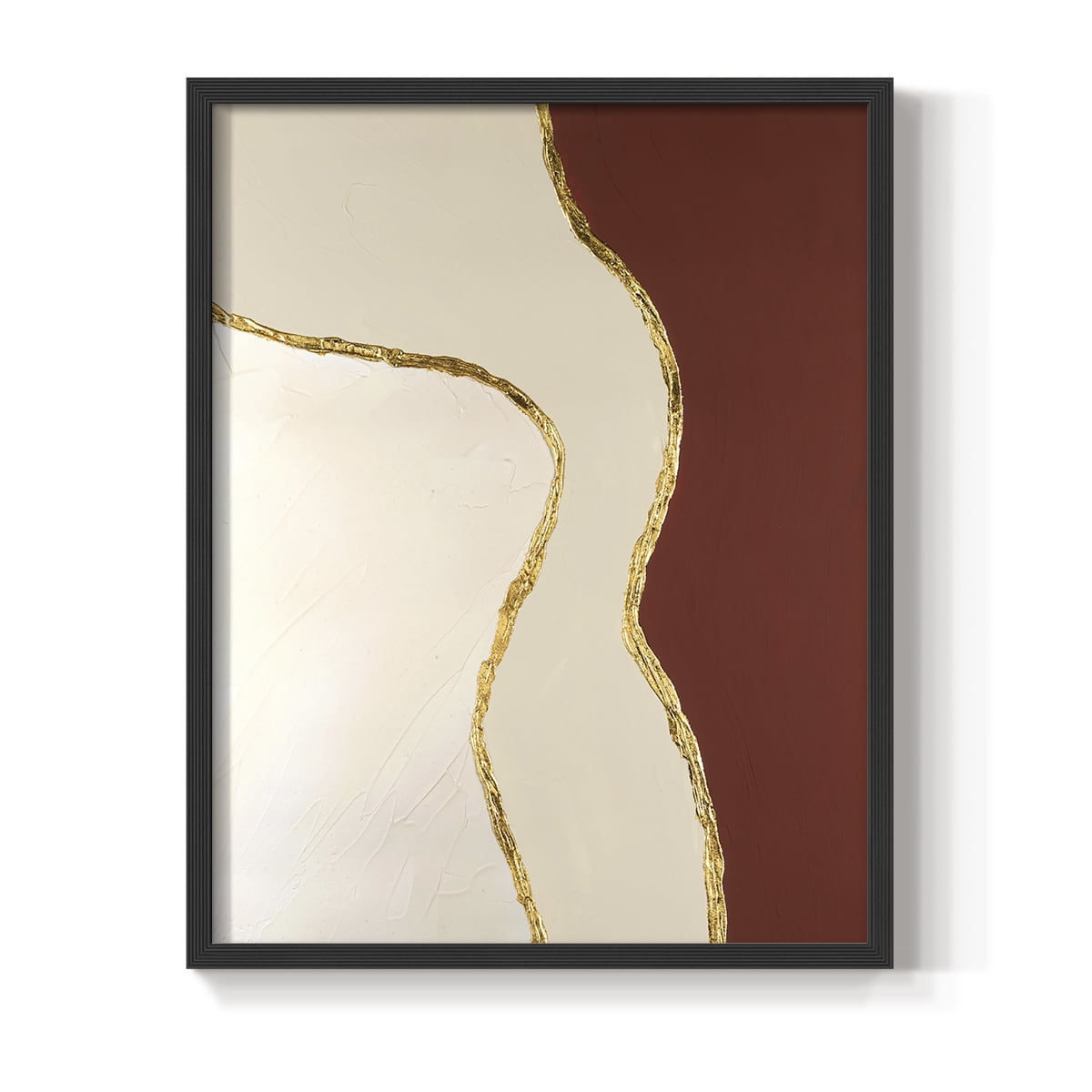 Allspice II Framed Print in Black Solid Wood Framed Print No Nail Hanging
