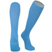 Allsport Knee High Socks - Moisture Wicking Athletic Tube Socks with Arch and Ankle Support (Sky Blue, M)