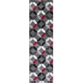 thumbnail image 1 of Allstar 2x7 Modern Runner in Red with Charcoal Grey Patterned Diamond Pattern design (1' 11" x 6' 11"), 1 of 3