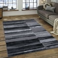 thumbnail image 1 of Allstar 5x7 Modern Area Rug in Grey with Charcoal Grey Abstract Bi-Directional Texture design (4' 11" x 6' 11"), 1 of 8