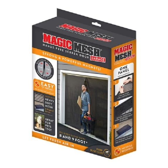 Allstar Magic Mesh Garage Door Screen - Easy Installation - 1 Panel, 109" x 84.5", Multicolor — Residential Use, Standard Application
