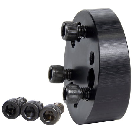 Allstar ALL52325 Steering Wheel Adapter - 3/5/6 Bolt - 8 Degree Angle - Black Anodized Aluminum