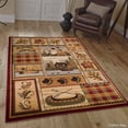 thumbnail image 1 of Allstar African Contours Collection Prints Area Rug (3' 9" x 5' 1"), 1 of 7