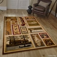 thumbnail image 1 of Allstar African Contours Collection Prints Area Rug (7' 7" x 10' 6"), 1 of 7