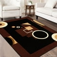 thumbnail image 1 of Allstar Area Rug. Contemporary. Abstract. Traditional. Geometric. Formal. Shapes. Squares. Circles (3' 9" x 5' 1"), 1 of 7