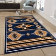 thumbnail image 1 of Allstar Blue Woven High Quality Rug. Traditional. Persian. Flower. Western. Design Area Rug (7' 7" x 10' 6"), 1 of 7