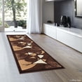 thumbnail image 1 of Allstar Brown Abstract Modern Area Carpet Rug - Runner (2' 0" x 7' 2"), 1 of 2