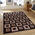 thumbnail image 1 of Allstar Brown Squares Modern Geometric Area Rug (5' 2" x 7' 2"), 1 of 7