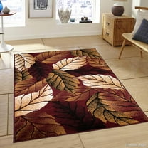 Allstar Burgundy Area Rug. Contemporary. Abstract. Traditional. Geometric. Formal. Shapes. Squares (5' 2" x 7' 1")