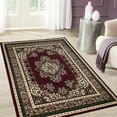 thumbnail image 1 of Allstar Burgundy Woven High Quality Rug. Traditional. Persian. Flower. Western. Design Area Rug (5' 2" x 7' 1"), 1 of 6