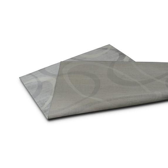 Allstar Contemporary Accent Rug with Intersecting Ring design Smoke 8' x 10' 8' x 10'
