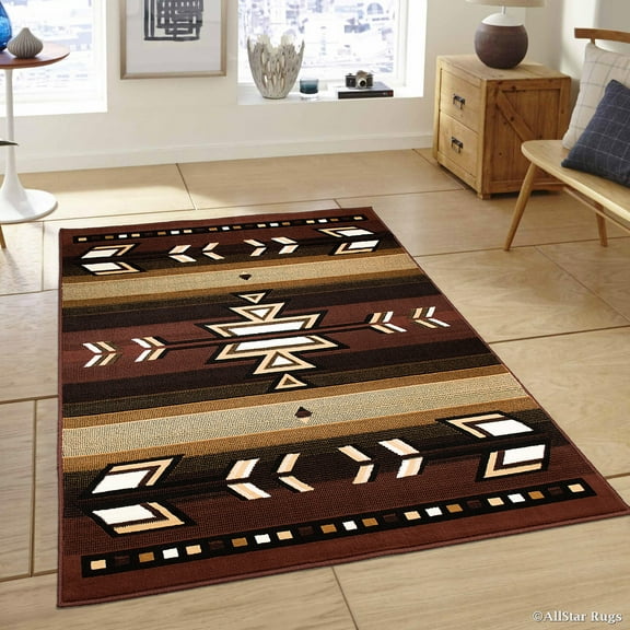 Allstar Dark Brown Woven High Quality Rug. Traditional. Persian. Flower. Western. Design Area Rug (7' 7" x 10' 6")