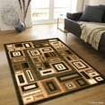 thumbnail image 1 of Allstar Green Abstract Modern Area Carpet Rug (7' 10" x 10' 2"), 1 of 5