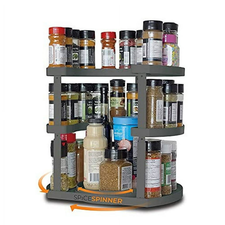 Storage Solutions 3-Tier Adjustable Kitchen Spice Rack Stand