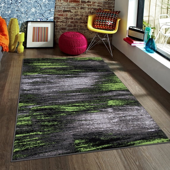 Allstar Living Room Area Rug with Brushed Texture design 8x10 8' x 10'