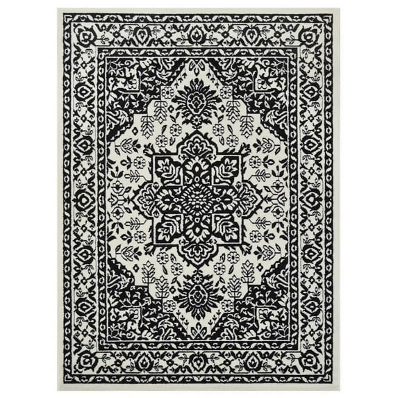 Allstar Living Room Area Rug with Heriz design in Multi-Color