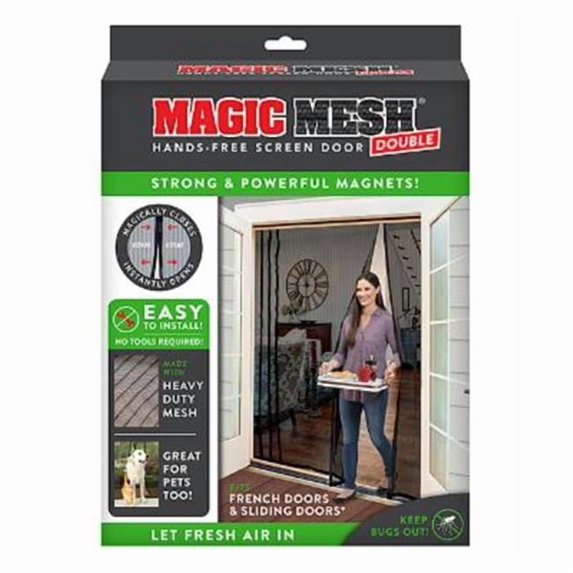 Allstar Marketing Magic Mesh Double Screen Door - Easy to Clean - 75" x 83" Multicolor — Residential Use, Standard Application