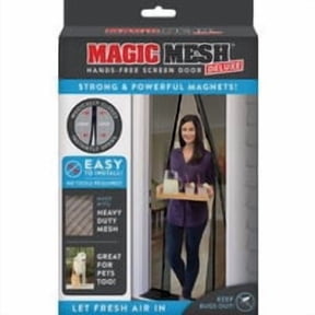 Allstar Marketing Group Magic Mesh Hands-Free Retractable Door Screen - Pack of 8 Shop Supply Pack