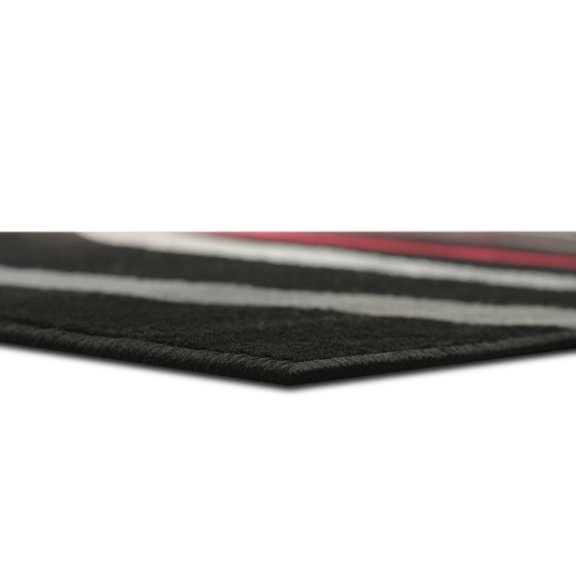 Allstar Modern Accent Rug with Multiple Shape design Fireball 5' x 8' 5' x 8'