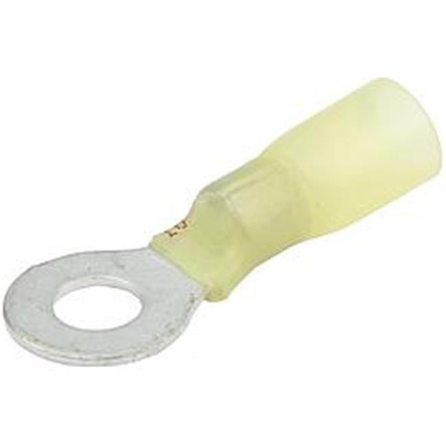 Allstar Performance ALL76084 Ring Terminal 1/4in Hole Heat Shrink 12-10 - Pack of 10