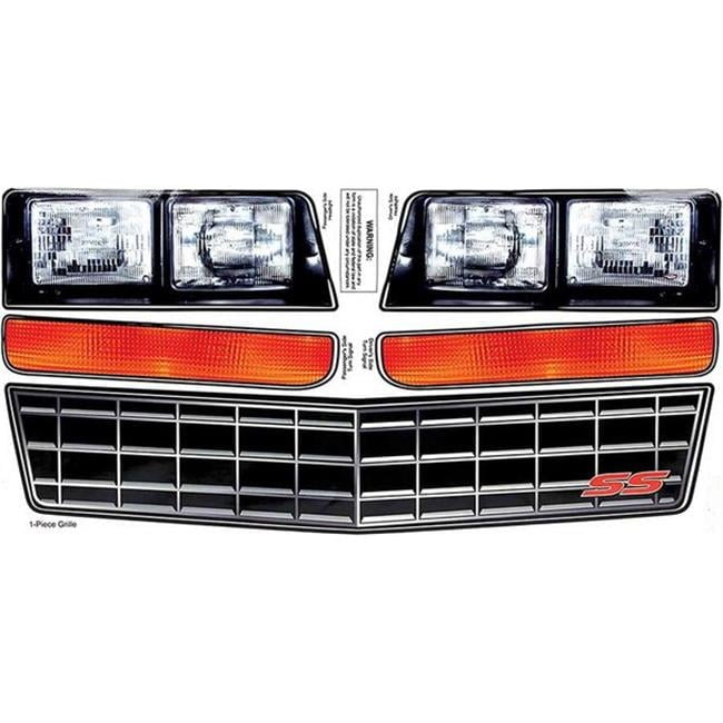 Headlight Decal Kit with Stock Grille - Monte Carlo SS 1983-88 Headlight Decal Kit with Stock Grille - Monte Carlo SS 1983-88