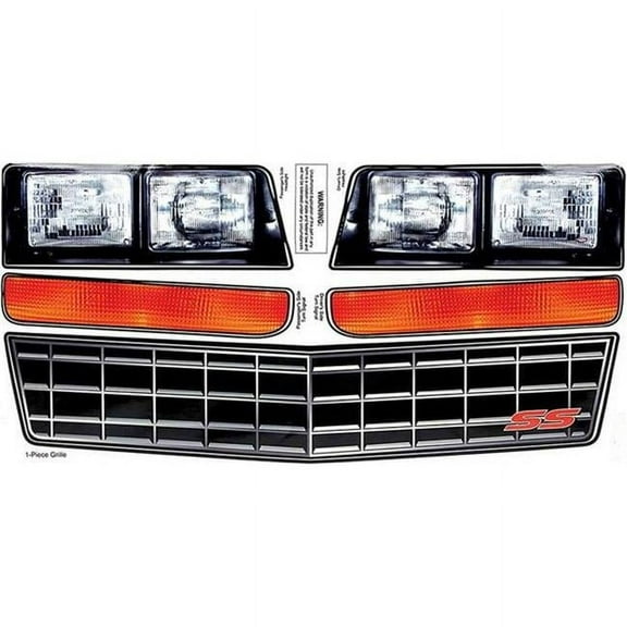 Allstar Performance 1983-1988 Monte Carlo SS Nose Decal Kit Stock Grille