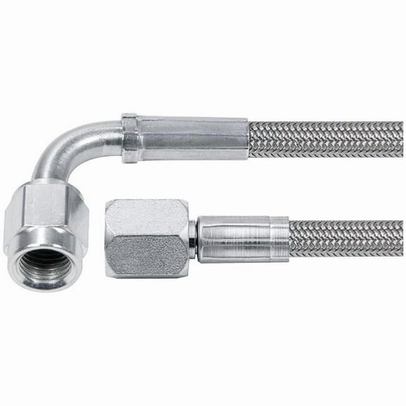 Allstar Performance 48in #4 Line -4 Str/-4 90 Deg Tube Style ALL46404-48
