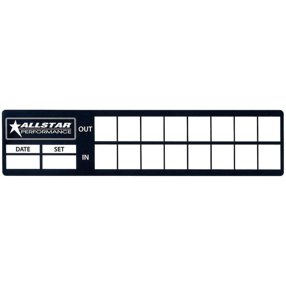 Allstar Performance Tire Log Decals 40pk