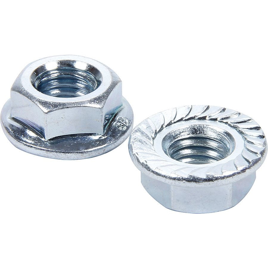Allstar Performance Serrated Flange Nuts 7/16-14 10pk