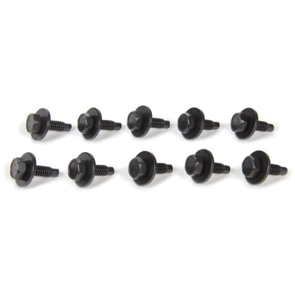 Allstar Performance ALL16550 Body Bolt Kit - 1/4-20 in Thread - 3/4 in Long - Hex Head - Steel - Black Oxide - Set of 10