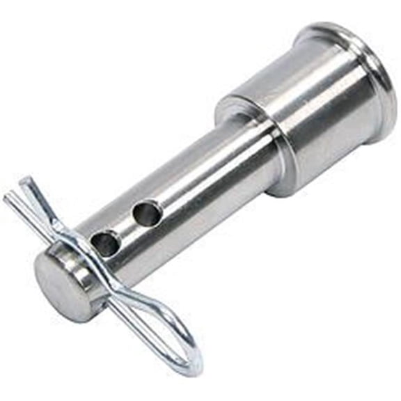Allstar ALL17120 Shock Mount Pin - Long Shoulder - 2-1/2 in - Hairpins Included - Titanium - Natural - Each