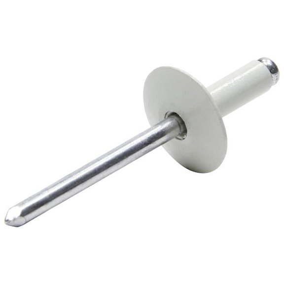 Allstar Performance ALL18051 Aluminium Large Head Rivet, White - Pack of 250