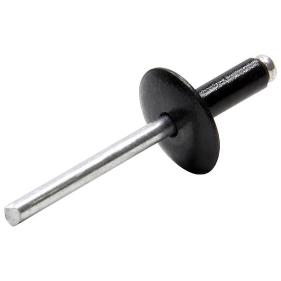 Allstar Performance ALL18053 Aluminium Large Head Rivet, Black - Pack of 250